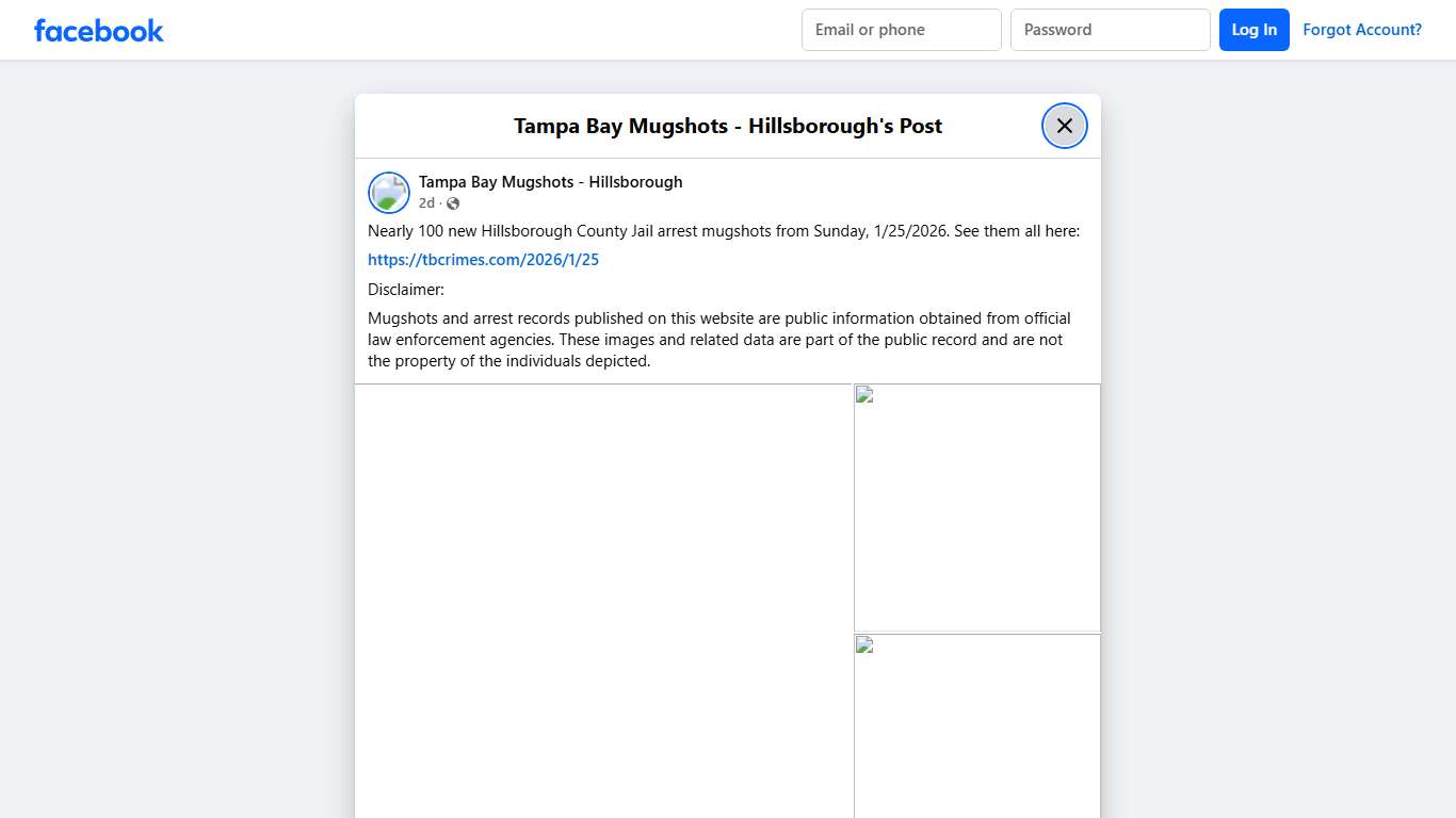Nearly 100 new... - Tampa Bay Mugshots - Hillsborough Facebook